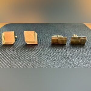 Vintage Swank Goldtone Cufflinks Sets